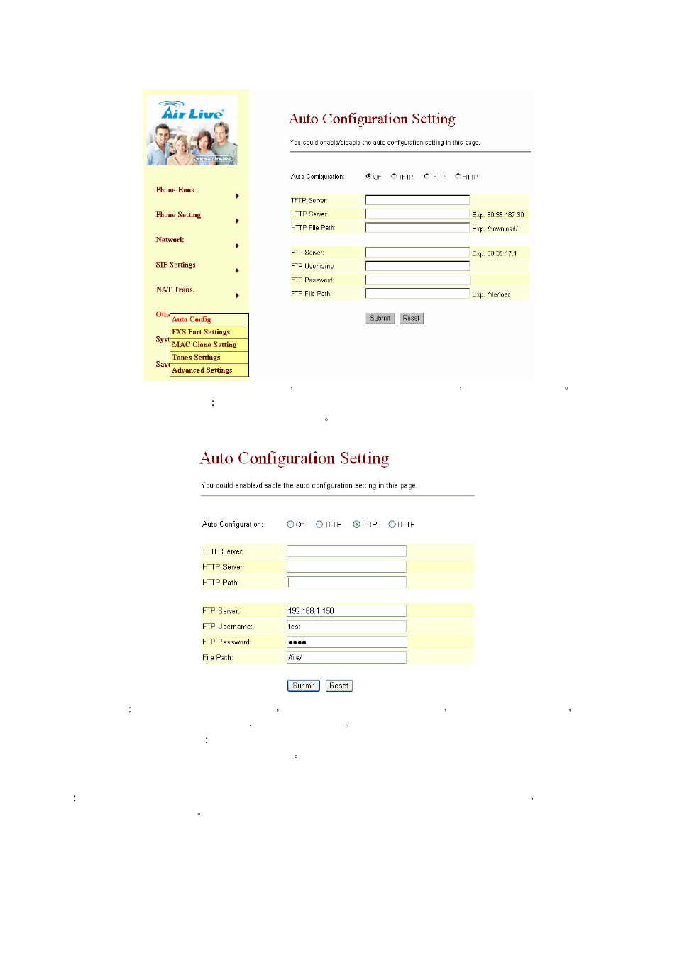 5 auto configuration example, 6 how to produce auto configuration file | AirLive VoIP-120A User Manual | Page 32 / 47