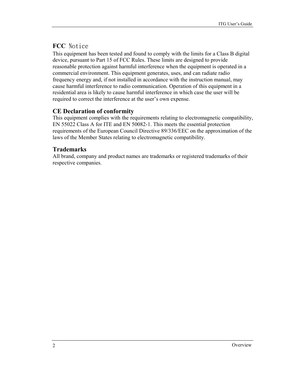 Fcc notice, Ce declaration of conformity, Trademarks | AirLive VoIP-400 Series User Manual | Page 2 / 56