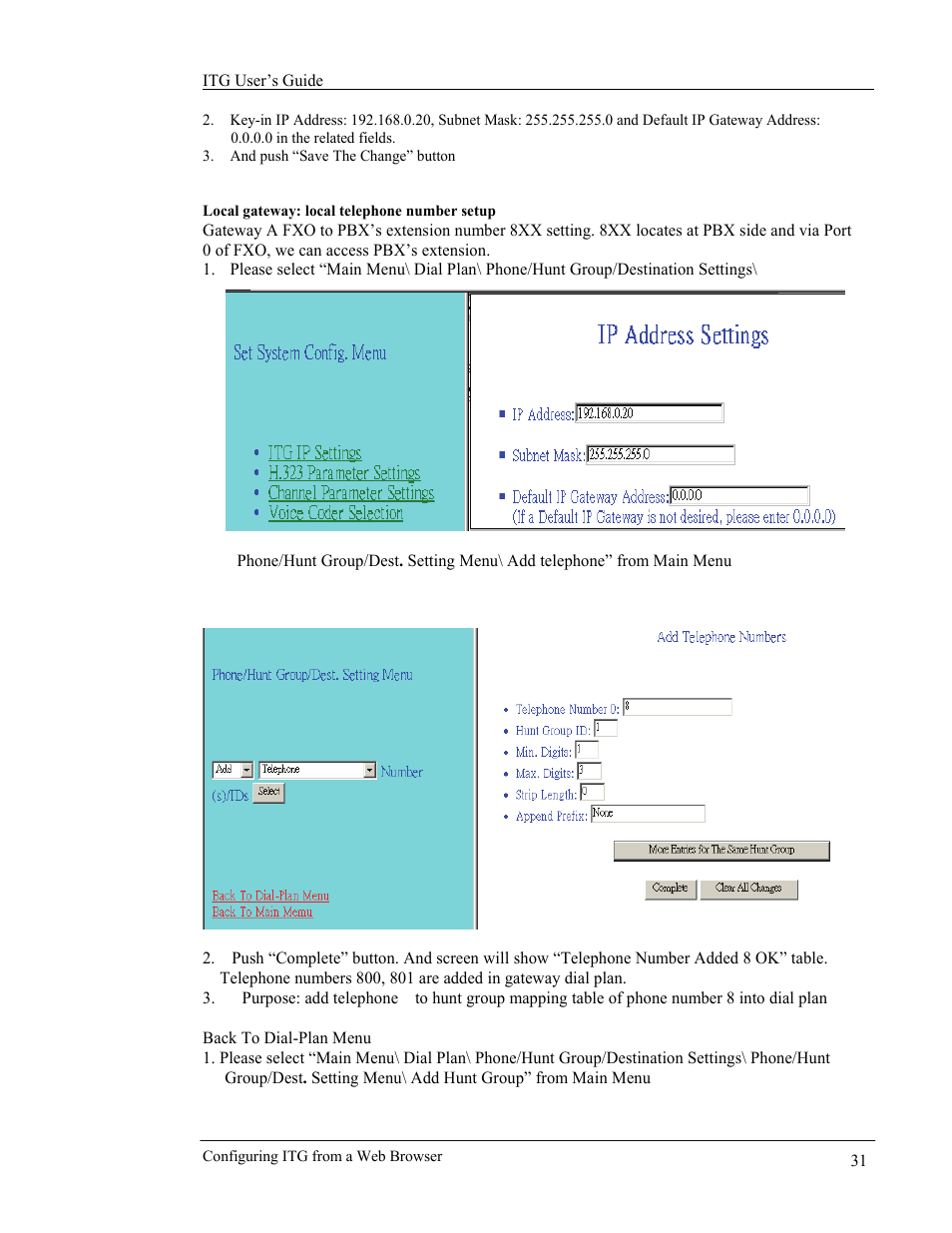 AirLive VoIP-400 Series User Manual | Page 31 / 56