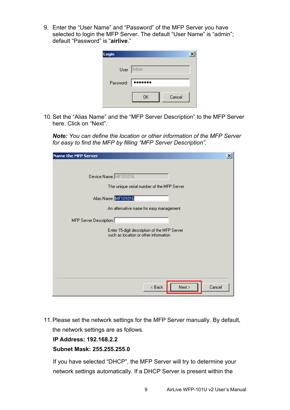 AirLive WFP-101U v2 User Manual | Page 17 / 106