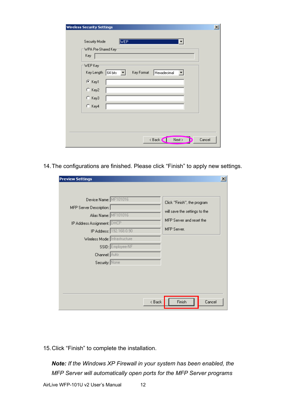 AirLive WFP-101U v2 User Manual | Page 20 / 106