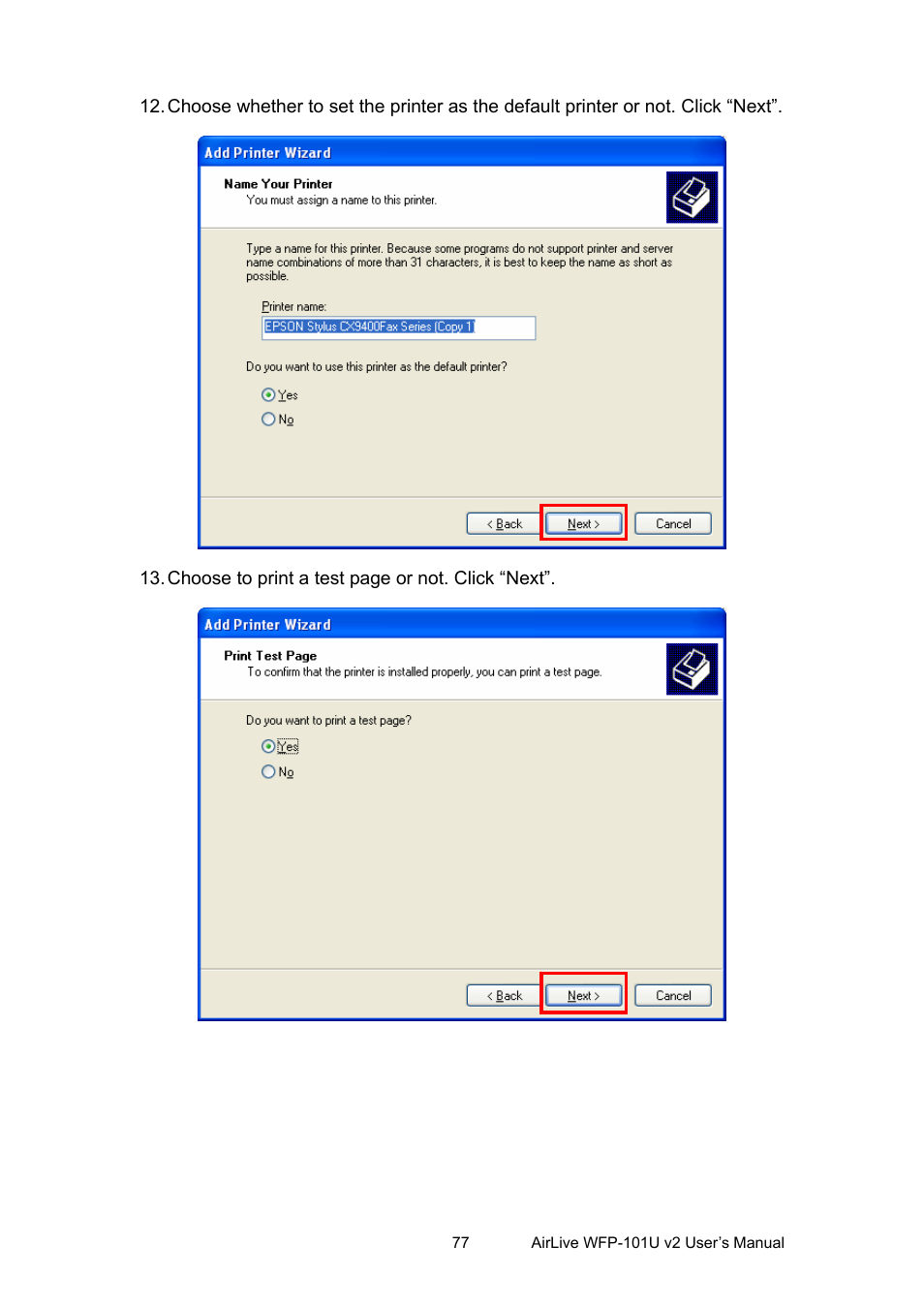 AirLive WFP-101U v2 User Manual | Page 85 / 106