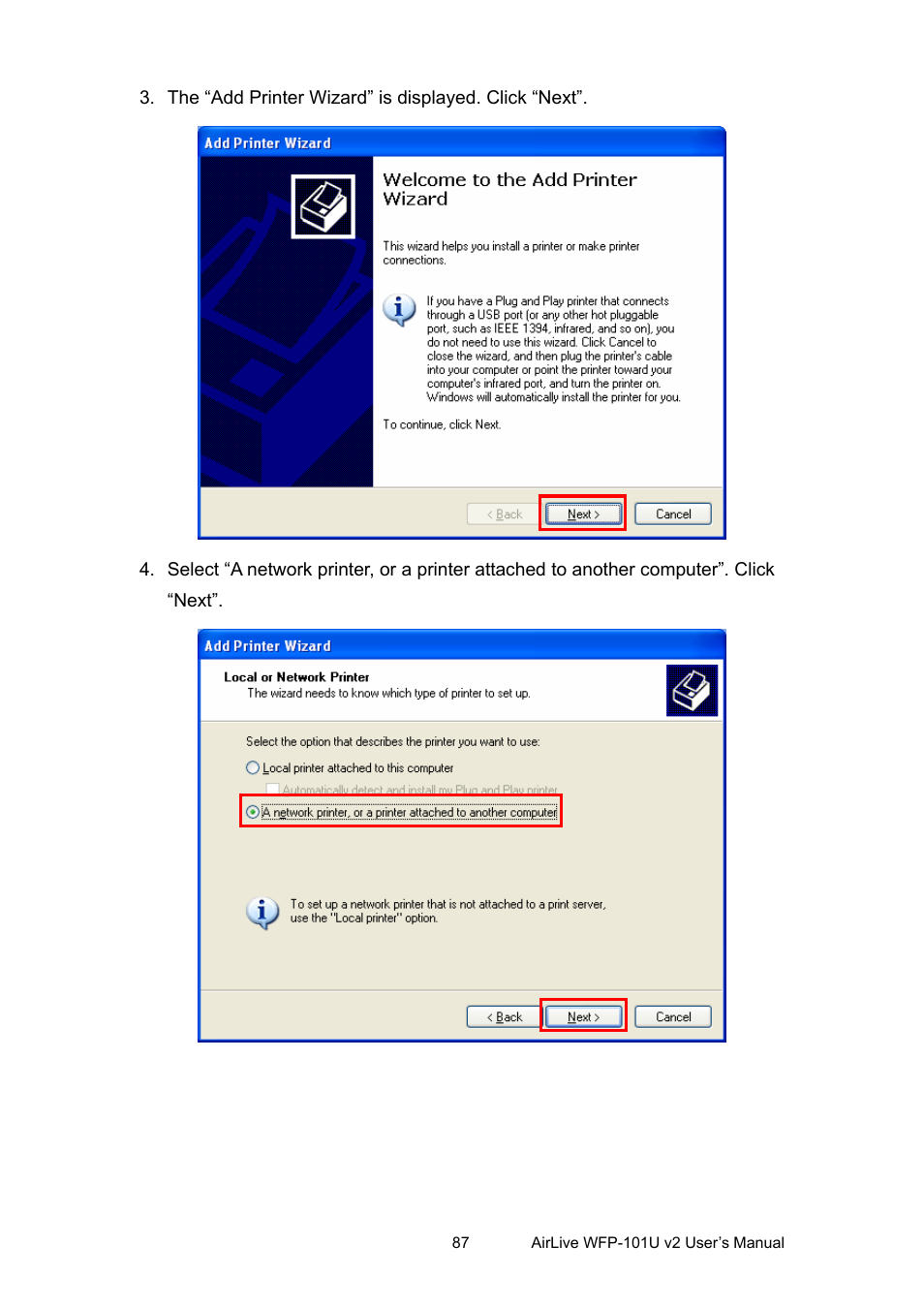 AirLive WFP-101U v2 User Manual | Page 95 / 106