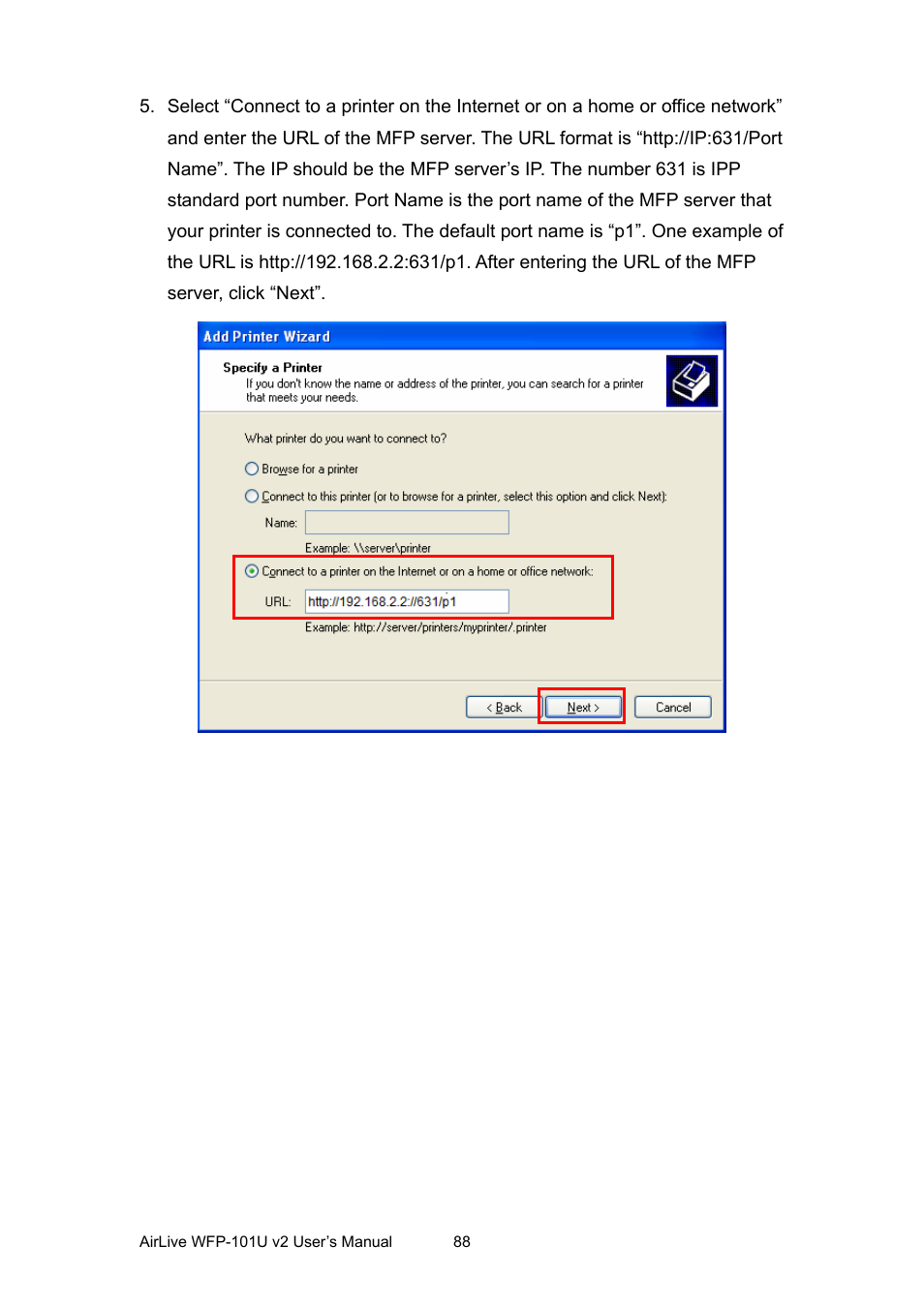 AirLive WFP-101U v2 User Manual | Page 96 / 106