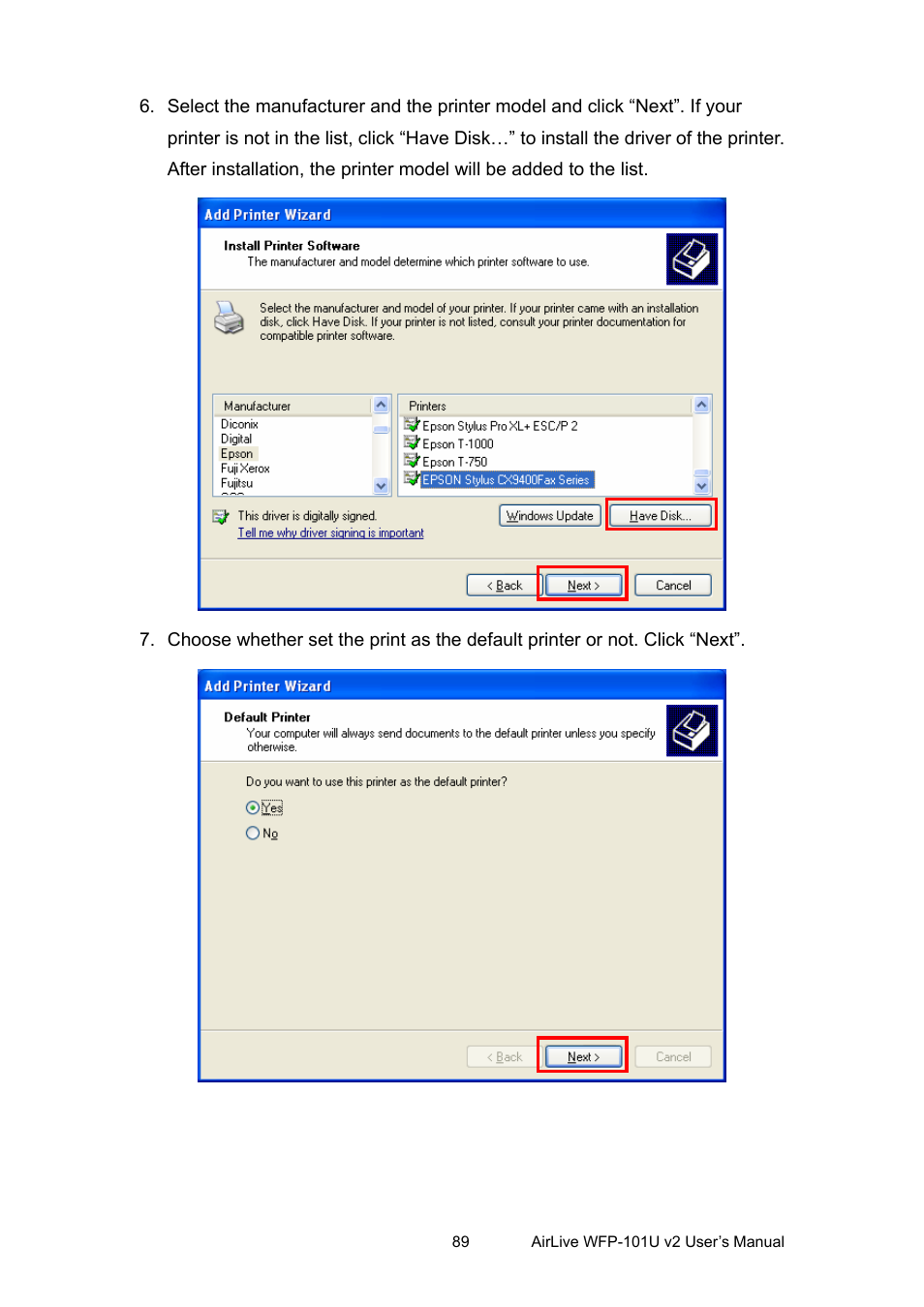 AirLive WFP-101U v2 User Manual | Page 97 / 106