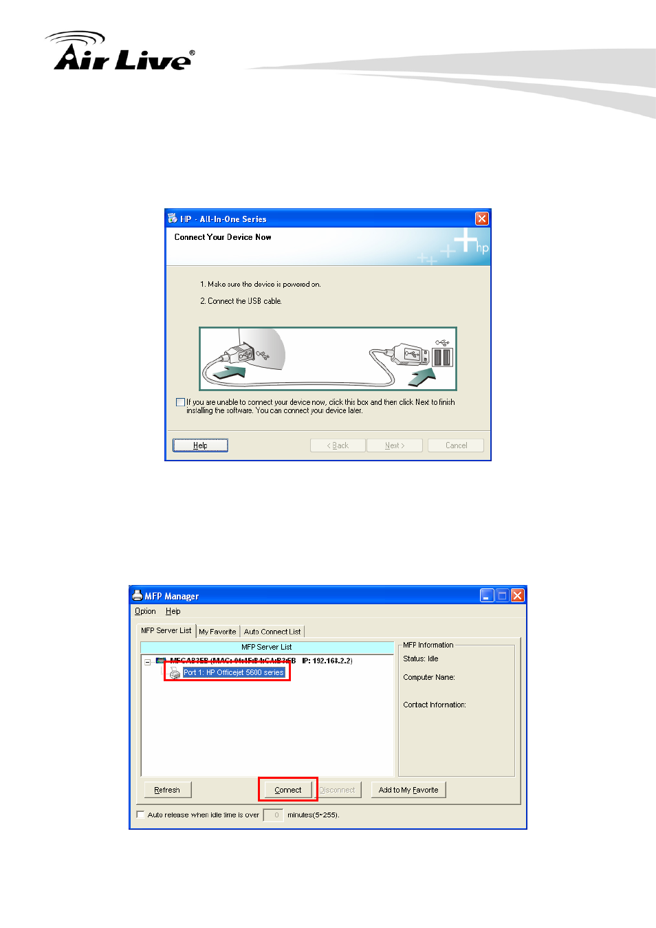 1 never install mfp driver/utilities | AirLive WFP-151U User Manual | Page 22 / 127