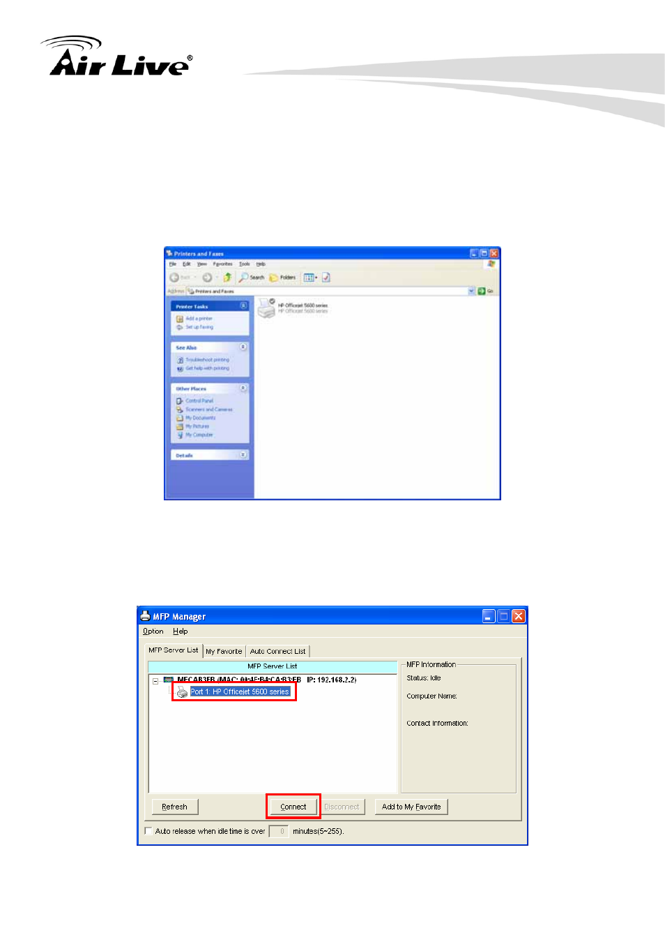 2 mfp drivers/utilities has been installed | AirLive WFP-151U User Manual | Page 23 / 127