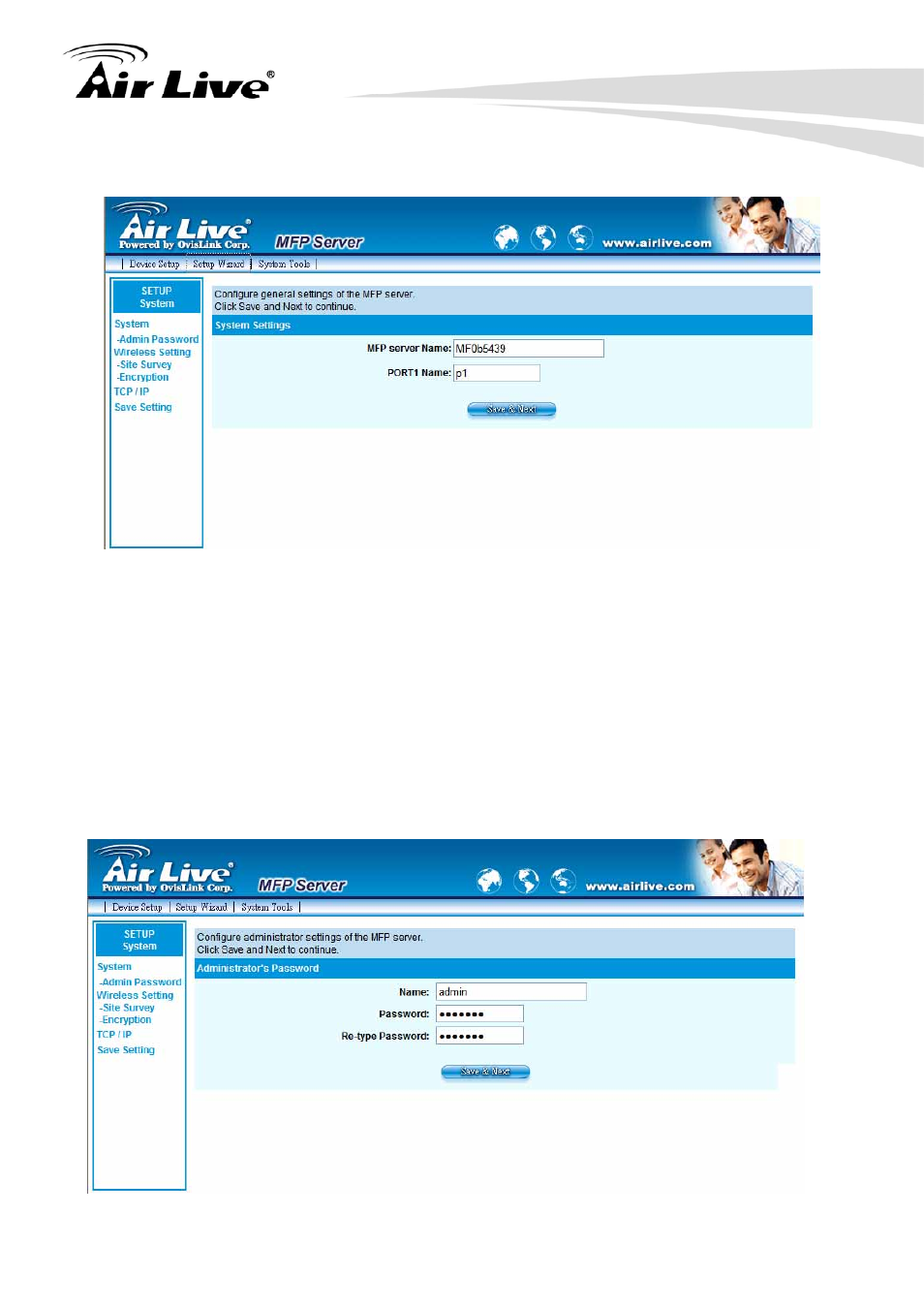 1 system | AirLive WFP-151U User Manual | Page 62 / 127