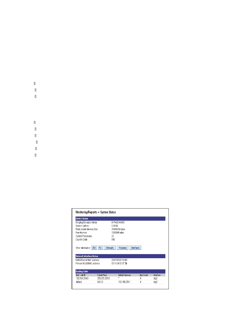 Wh-5000a serials user guide, Chapter 9: monitoring/reports menu, 1 system status | AirLive WH-5000A User Manual | Page 51 / 62