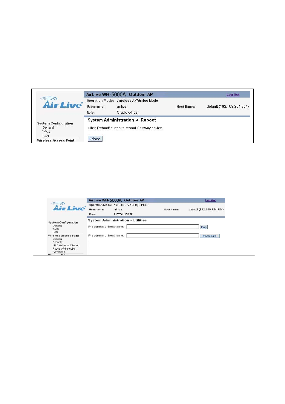 Wh-5000a serials user guide | AirLive WH-5000A User Manual | Page 60 / 62