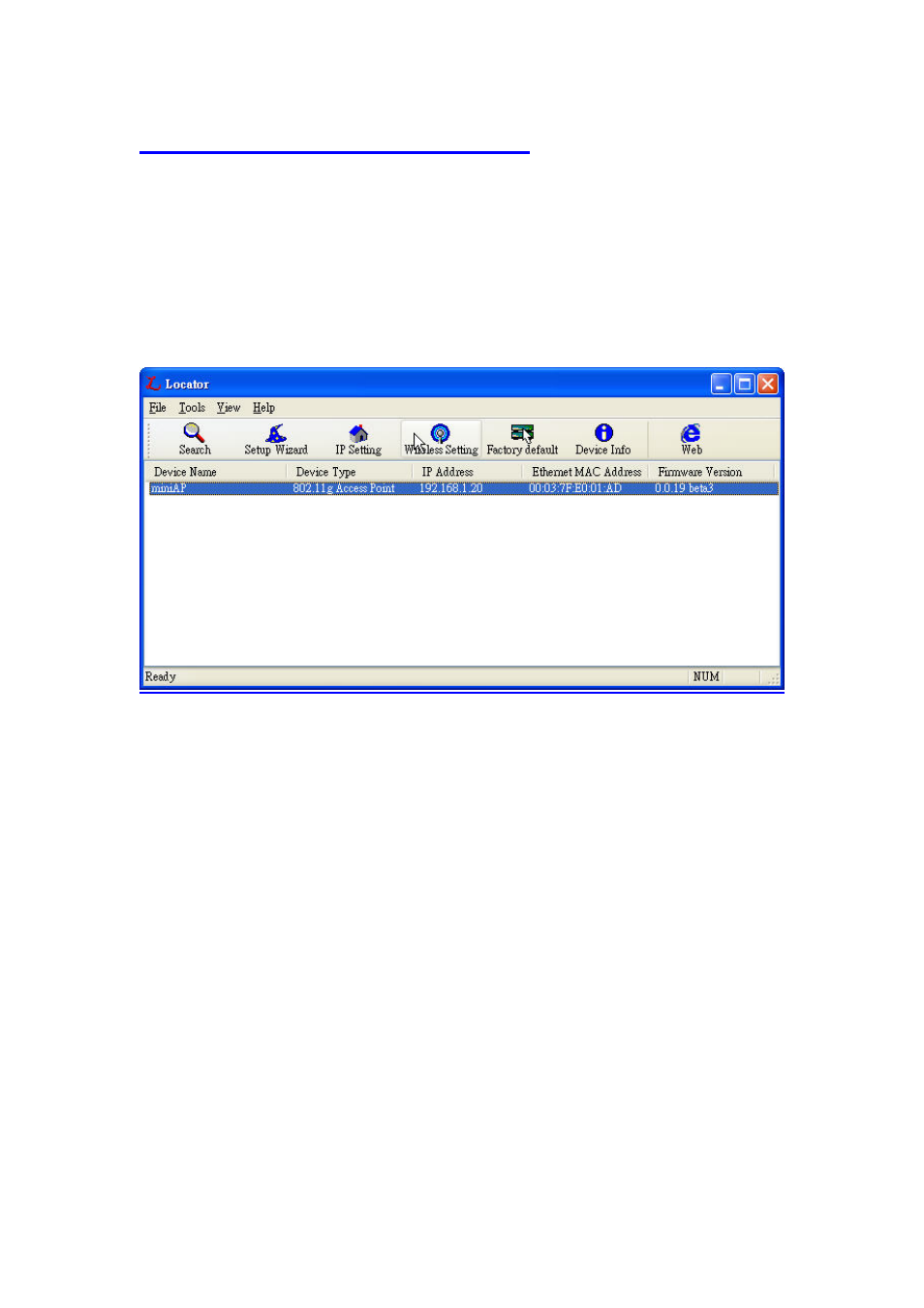 Ap configuration using locator | AirLive WH-5400CPE-ESD User Manual | Page 11 / 51