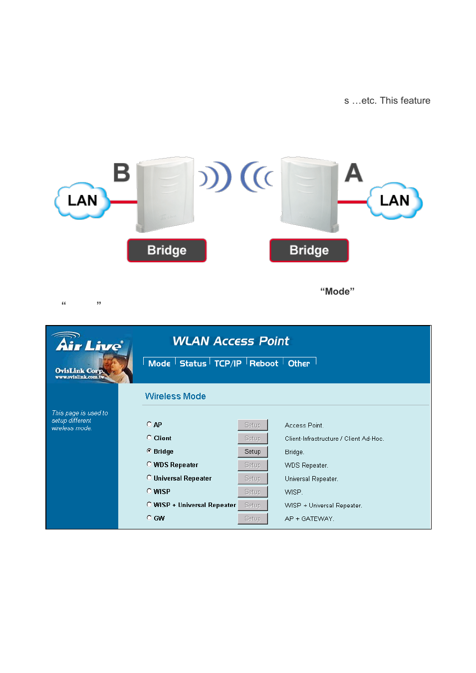 3 bridge mode | AirLive WH-5420CPE User Manual | Page 24 / 97