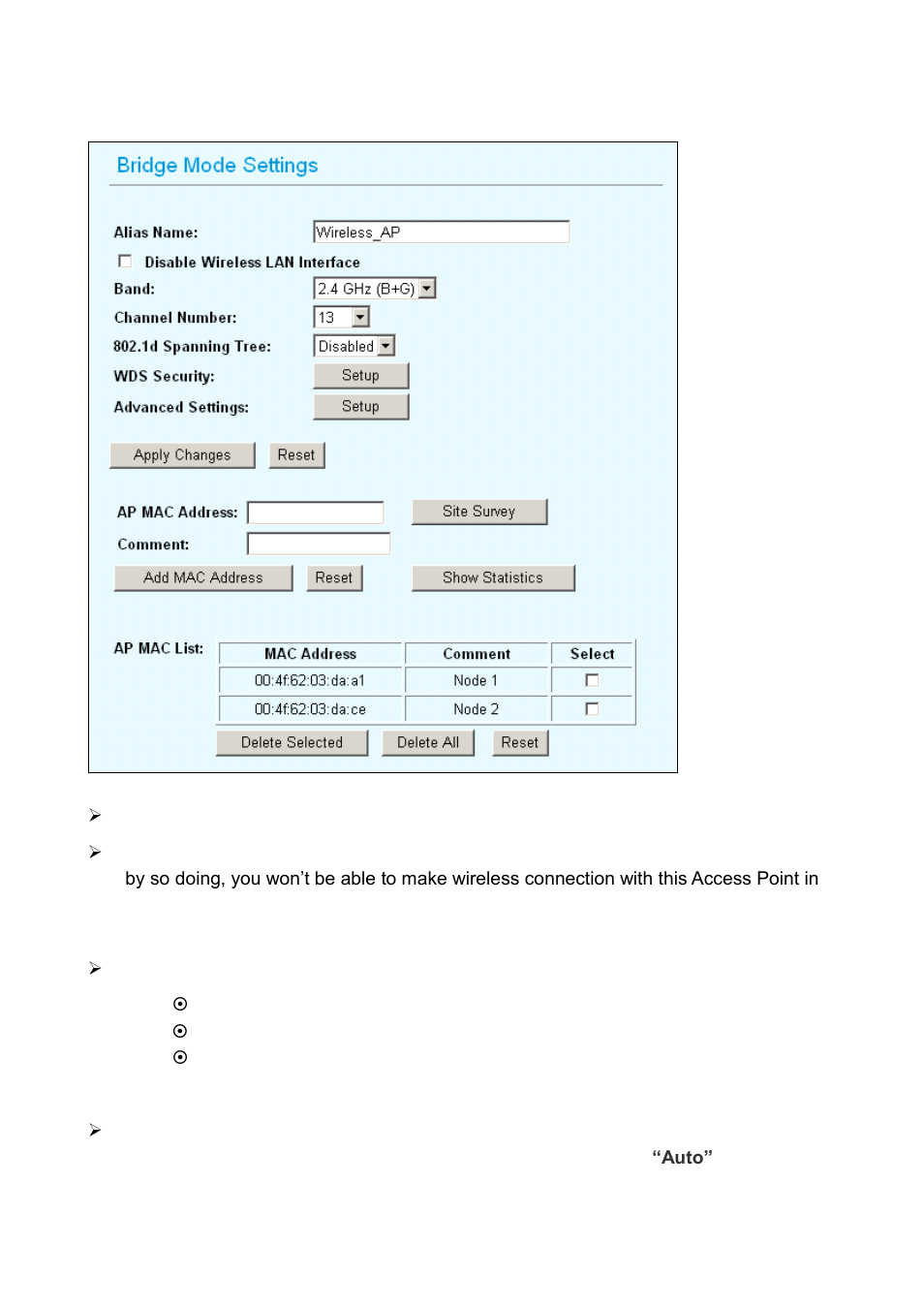 3 bridge mode settings | AirLive WH-5420CPE User Manual | Page 34 / 97