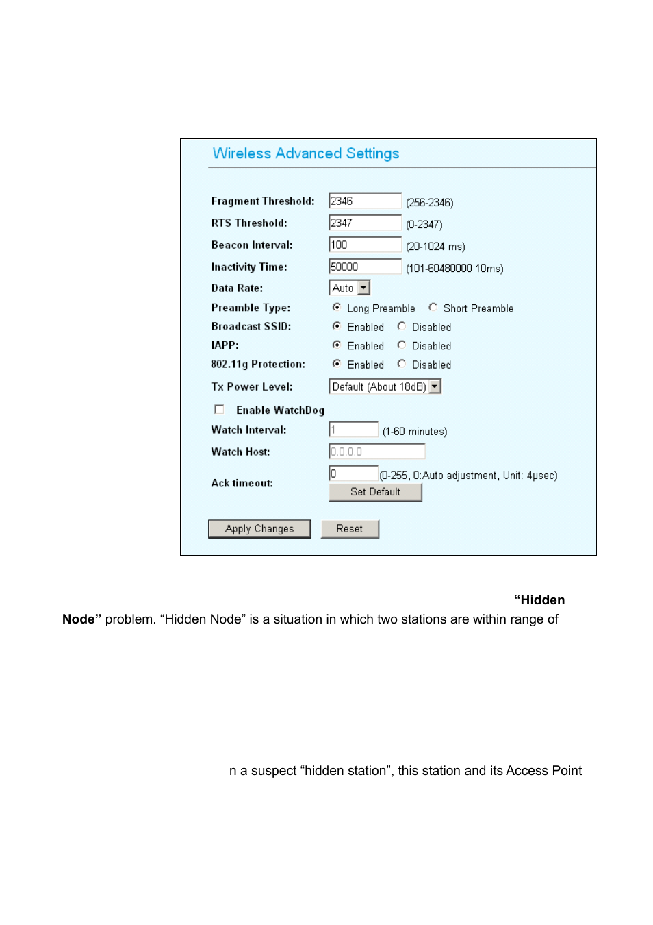 10 advanced wireless settings | AirLive WH-5420CPE User Manual | Page 61 / 97