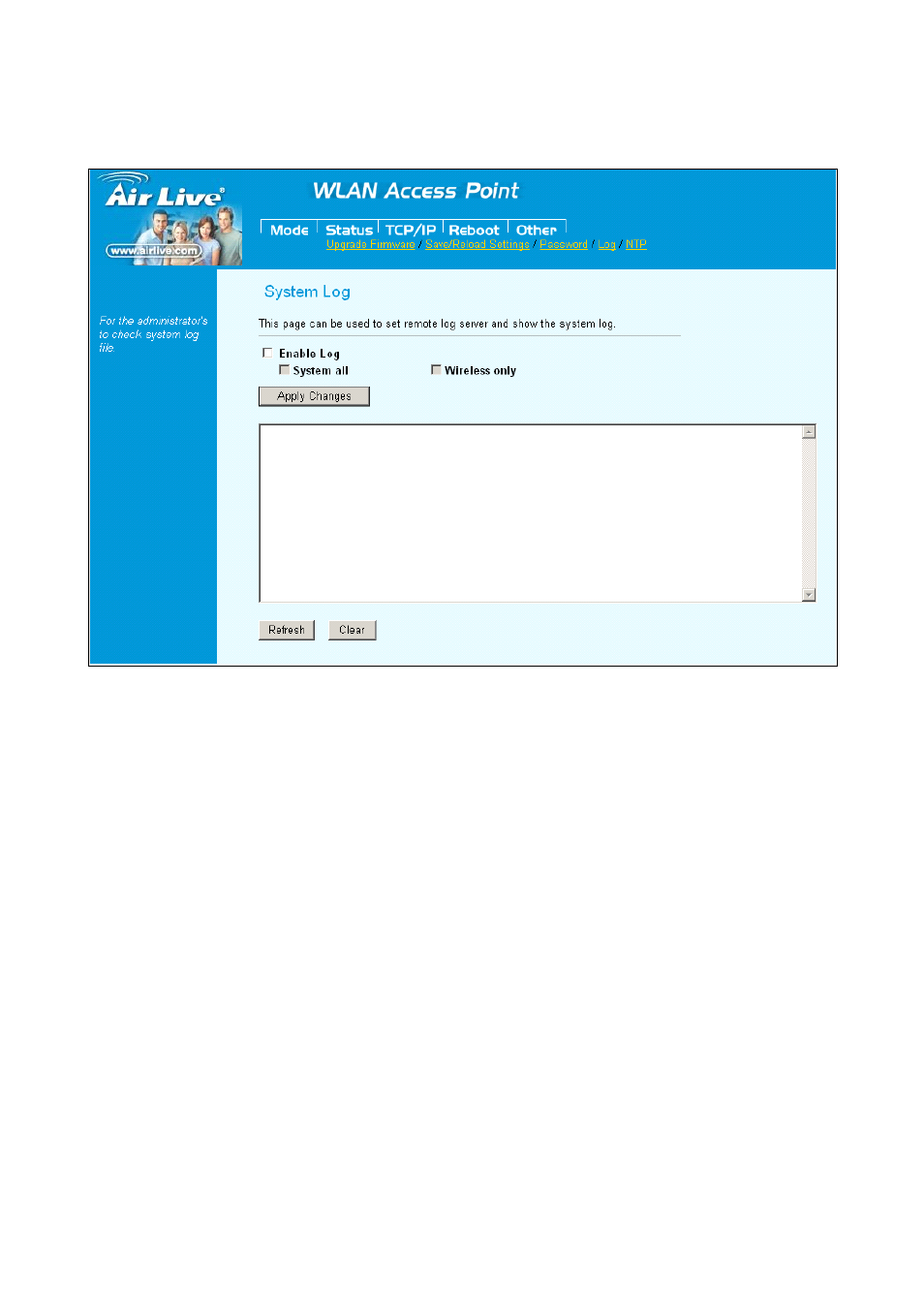 5 enable system log | AirLive WH-5420CPE User Manual | Page 81 / 97