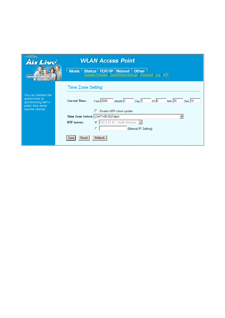 6 ntp settings | AirLive WH-5420CPE User Manual | Page 82 / 97