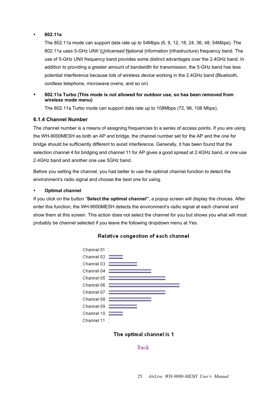 4 channel number | AirLive WH-9000MESH User Manual | Page 26 / 66