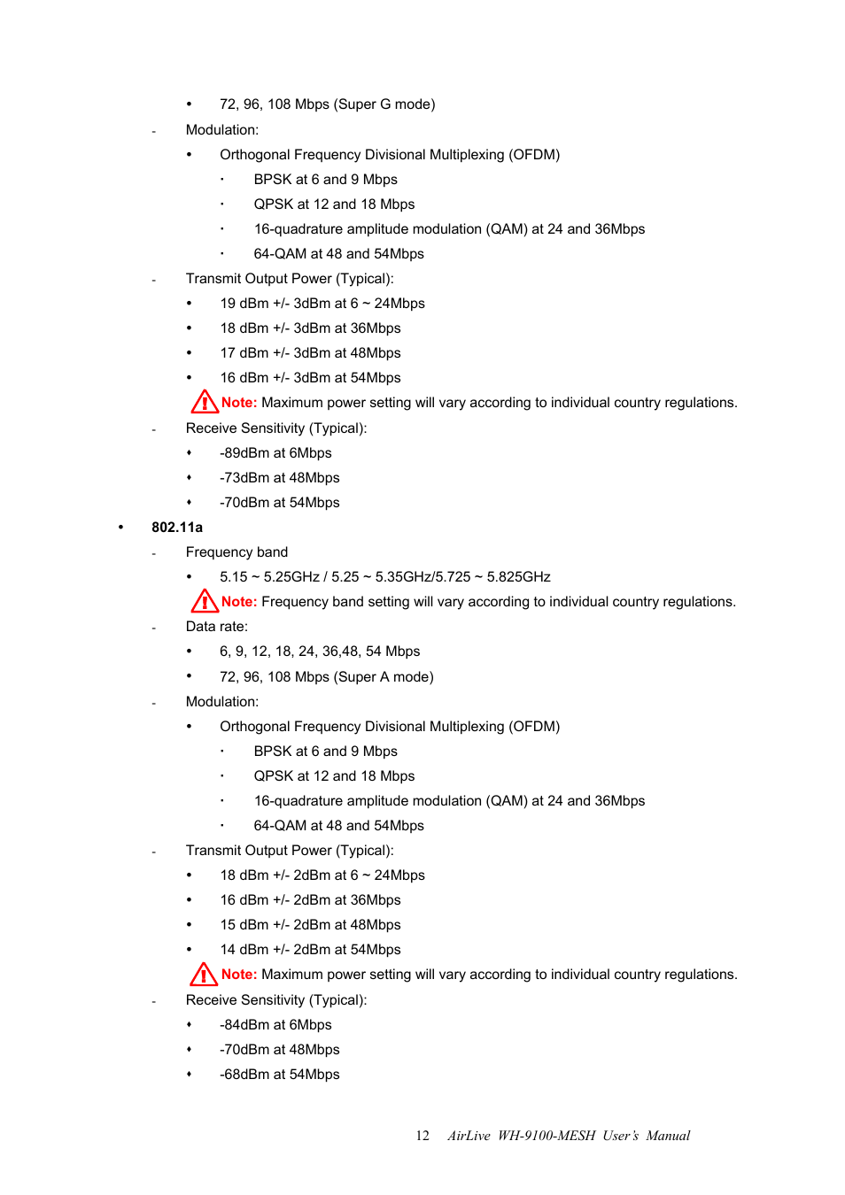 AirLive WH-9100MESH User Manual | Page 13 / 74