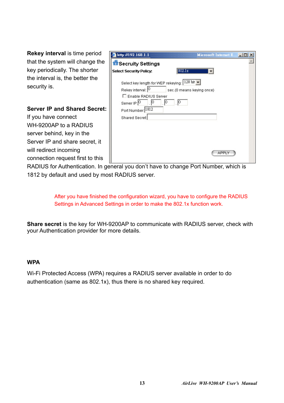AirLive WH-9200AP User Manual | Page 15 / 33