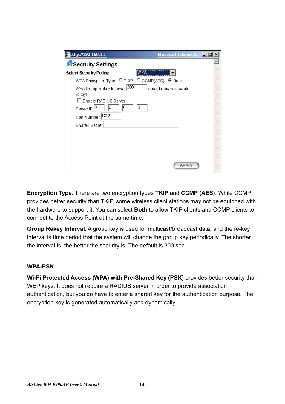 AirLive WH-9200AP User Manual | Page 16 / 33