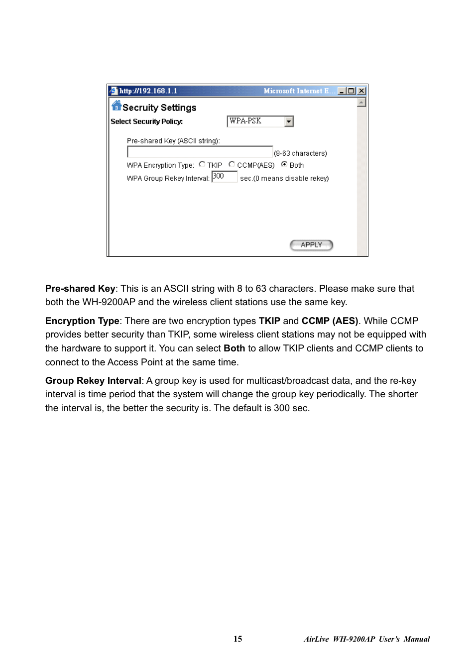 AirLive WH-9200AP User Manual | Page 17 / 33