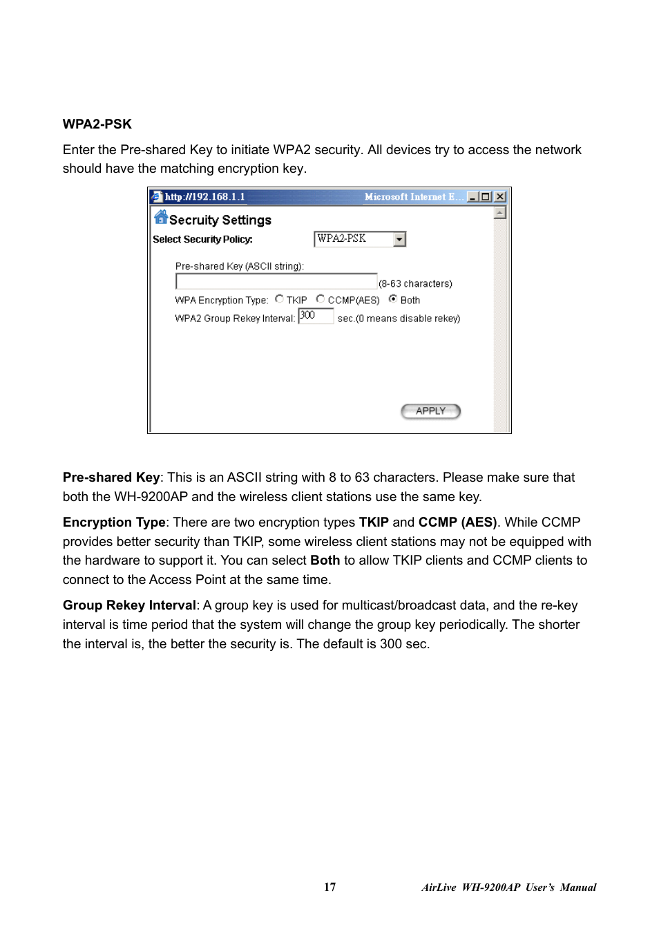 AirLive WH-9200AP User Manual | Page 19 / 33