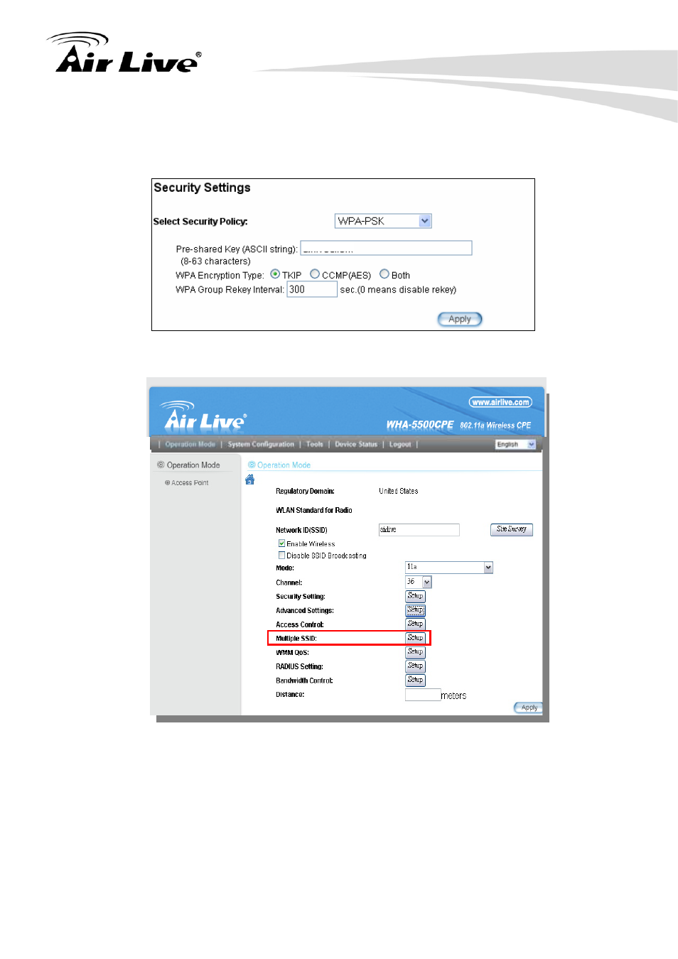 AirLive WHA-5500CPE User Manual | Page 109 / 161