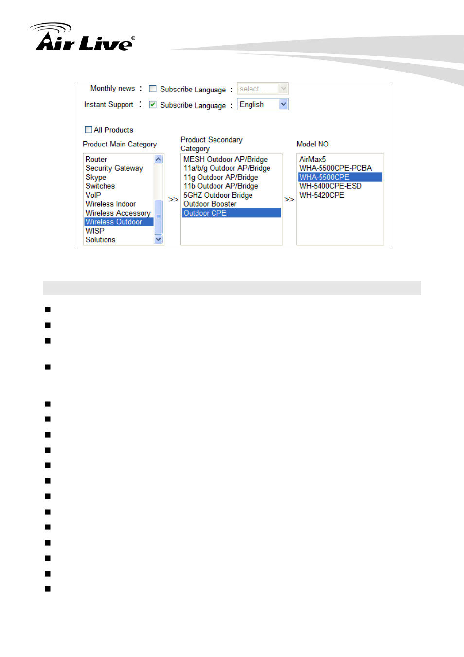 4 features | AirLive WHA-5500CPE User Manual | Page 11 / 161