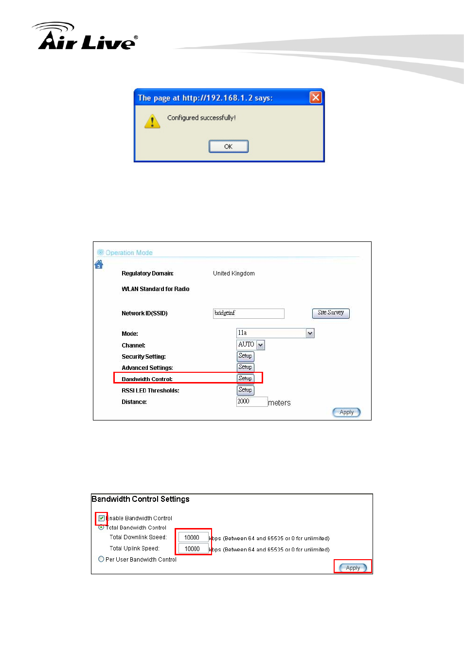 2 device b total bandwidth control | AirLive WHA-5500CPE User Manual | Page 114 / 161