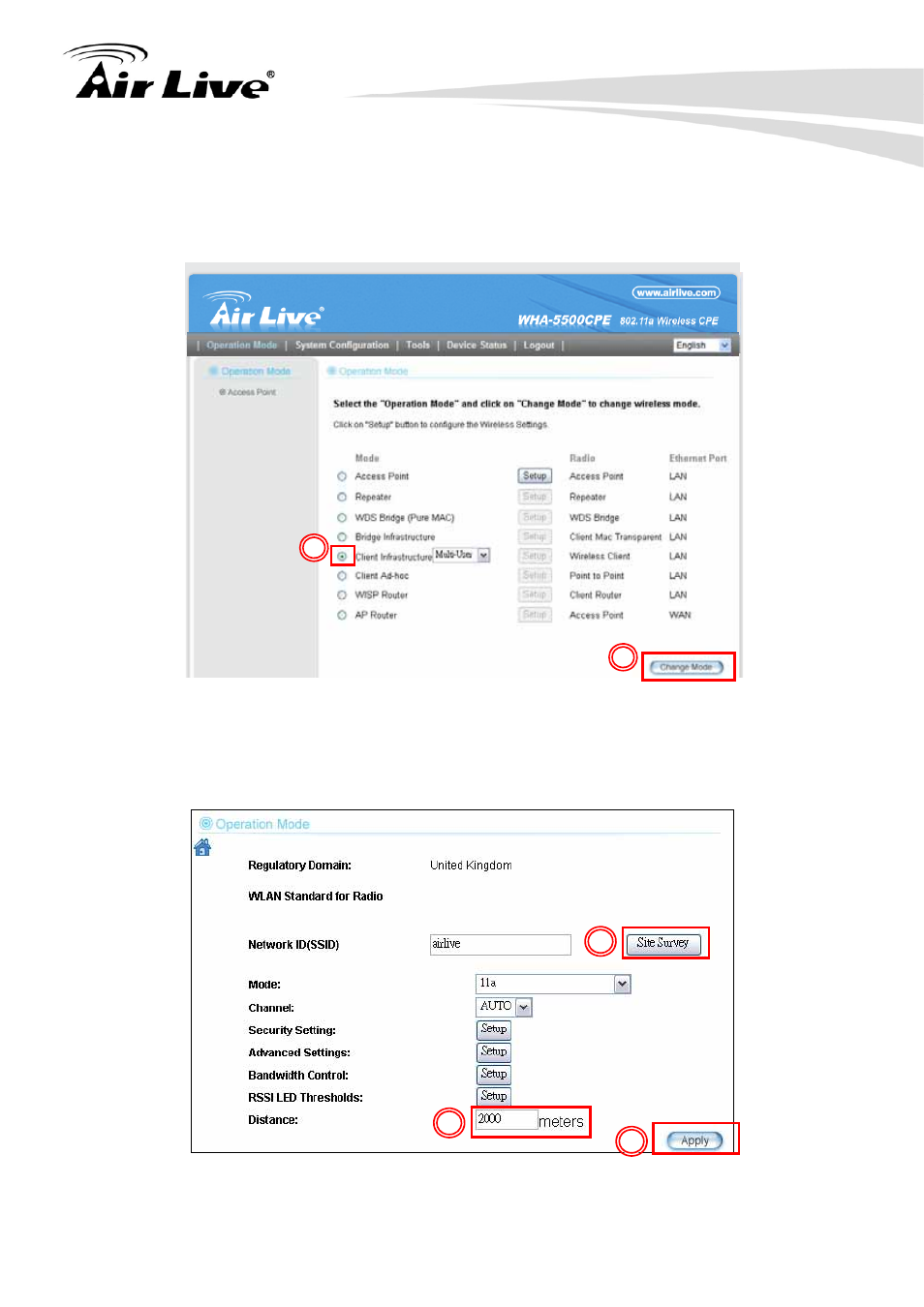 2 device c wireless settings | AirLive WHA-5500CPE User Manual | Page 116 / 161