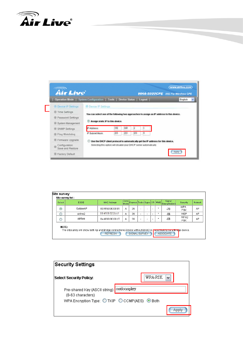 AirLive WHA-5500CPE User Manual | Page 130 / 161