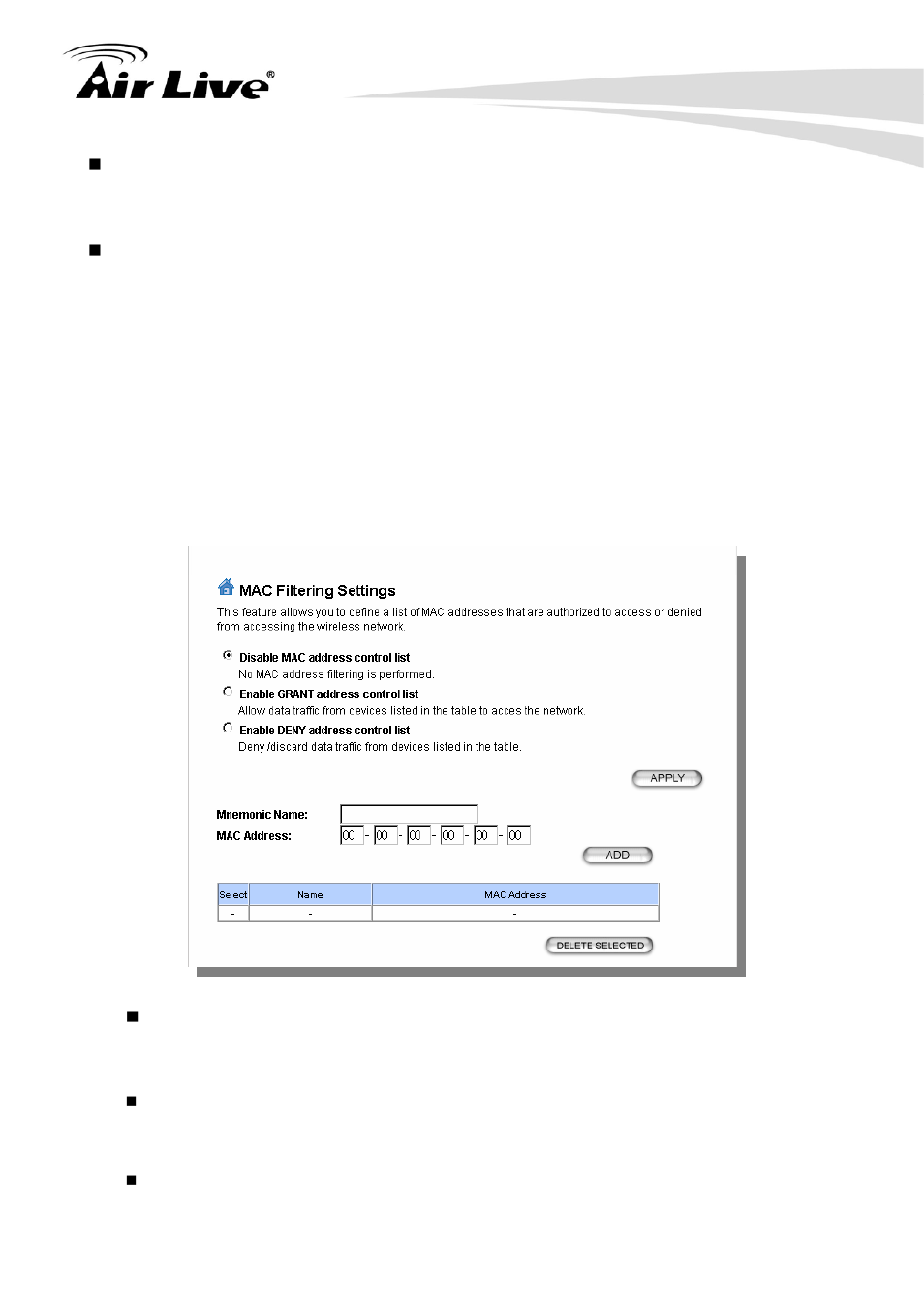 14 access control (acl) | AirLive WHA-5500CPE User Manual | Page 50 / 161