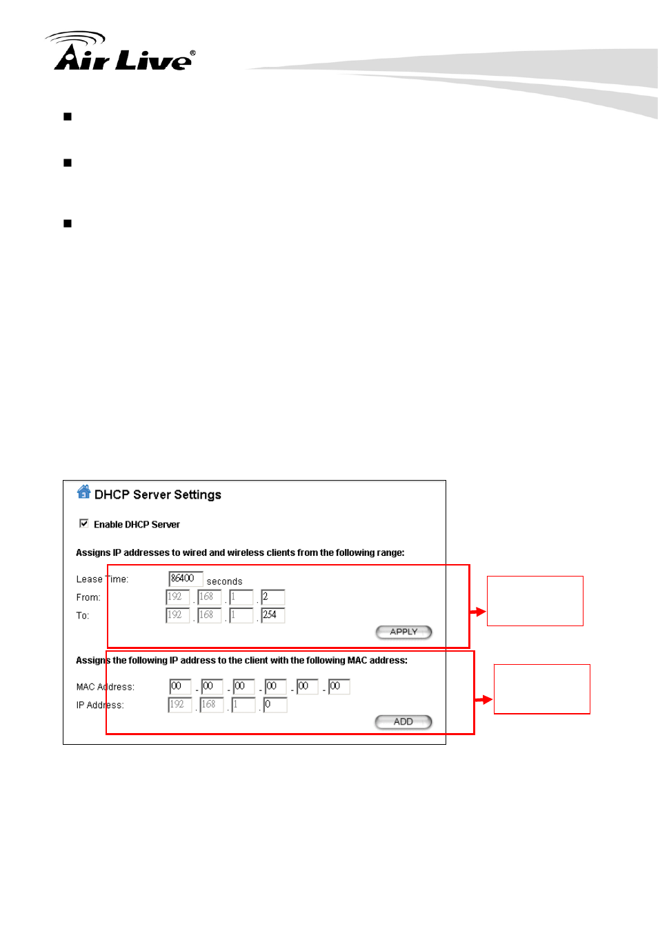 7 dhcp server | AirLive WHA-5500CPE User Manual | Page 70 / 161