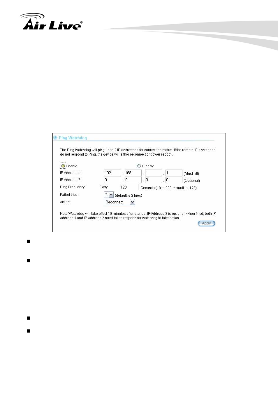 5 ping watchdog | AirLive WHA-5500CPE User Manual | Page 78 / 161