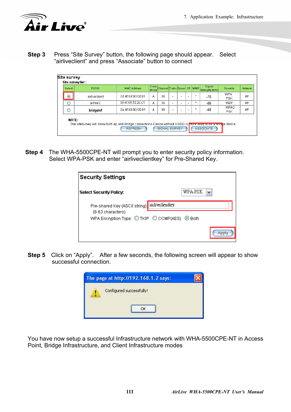 AirLive WHA-5500CPE-NT User Manual | Page 117 / 161