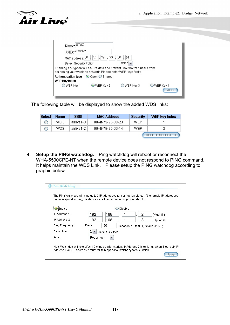 AirLive WHA-5500CPE-NT User Manual | Page 124 / 161