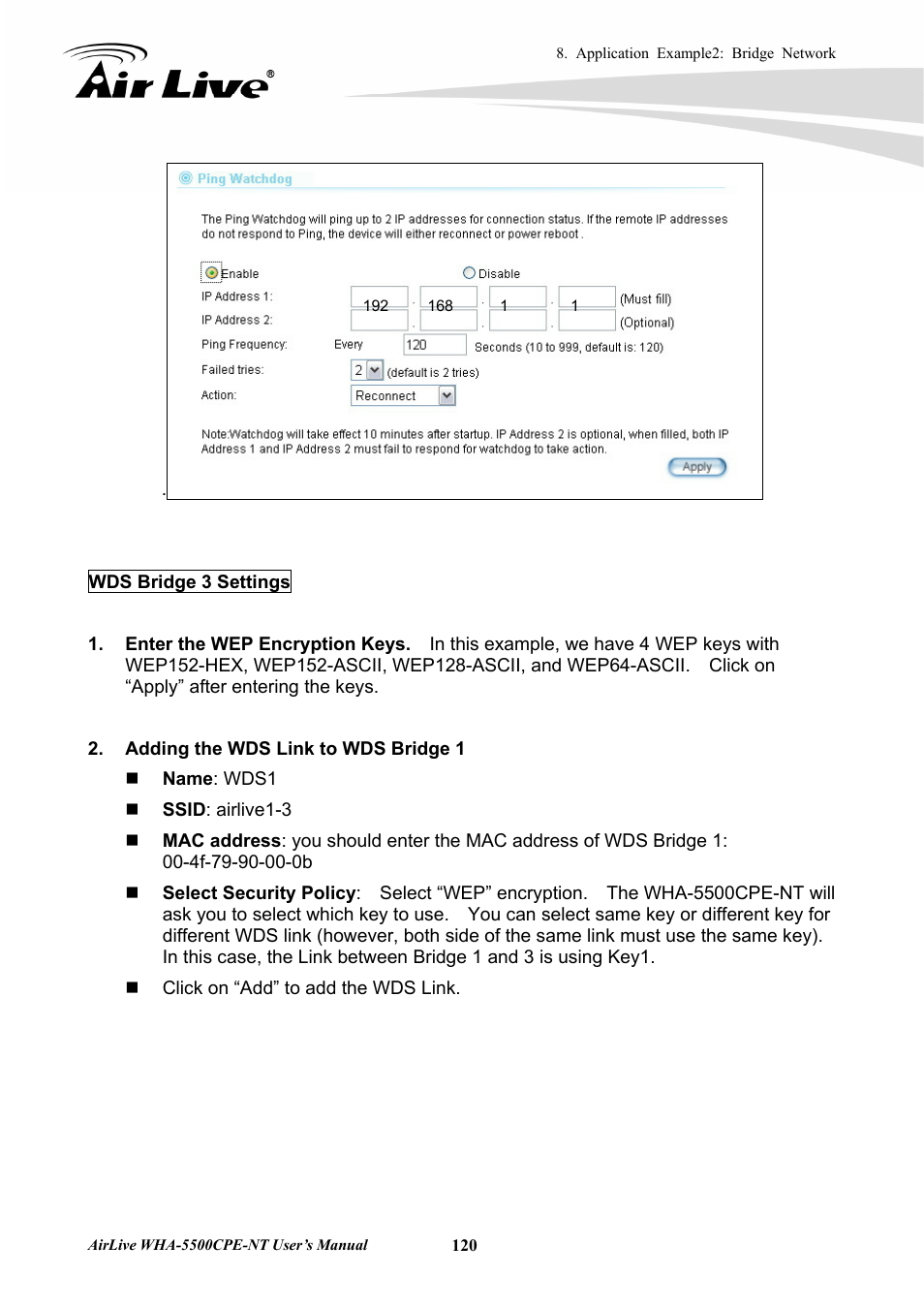 AirLive WHA-5500CPE-NT User Manual | Page 126 / 161