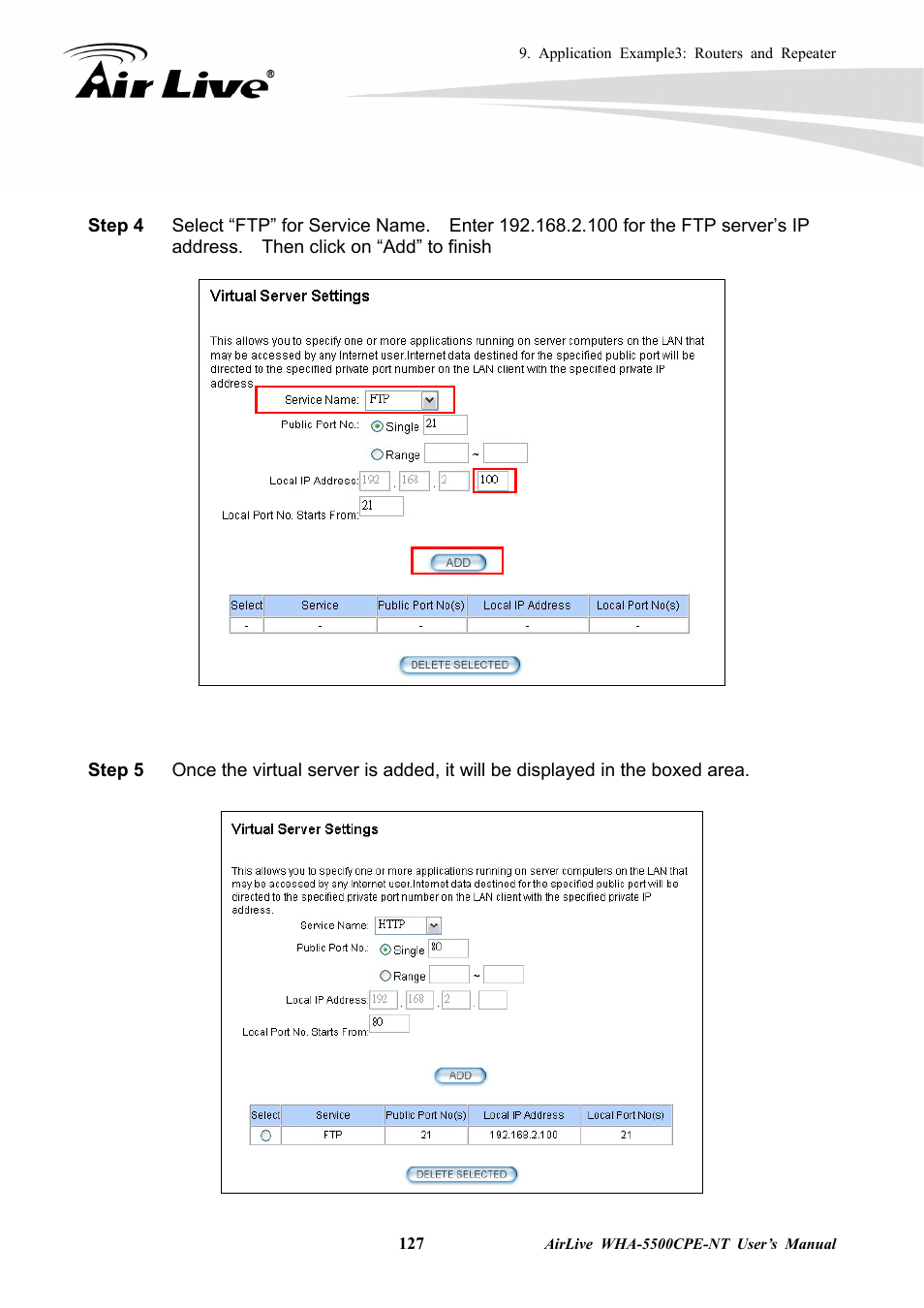 AirLive WHA-5500CPE-NT User Manual | Page 133 / 161