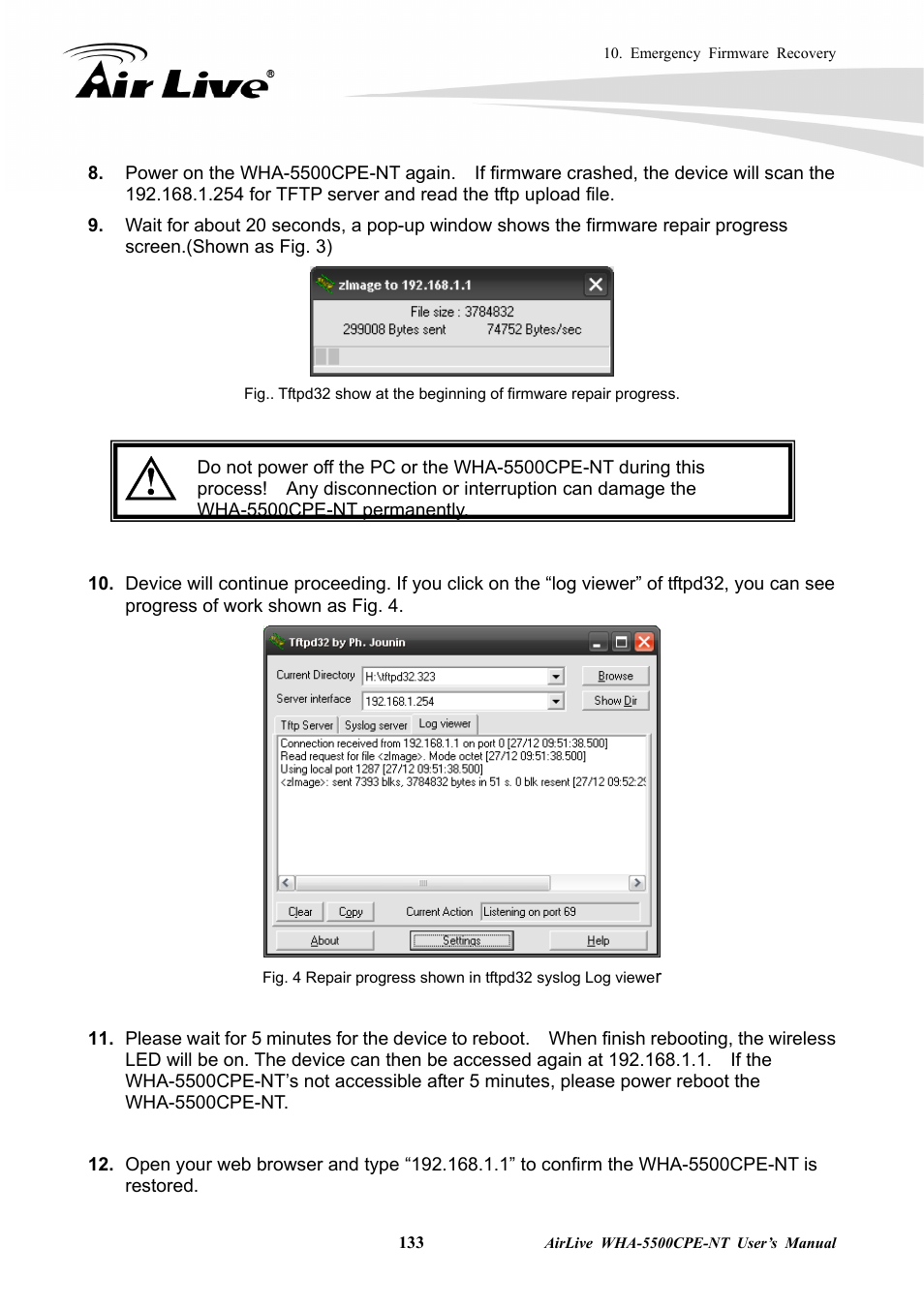 AirLive WHA-5500CPE-NT User Manual | Page 139 / 161