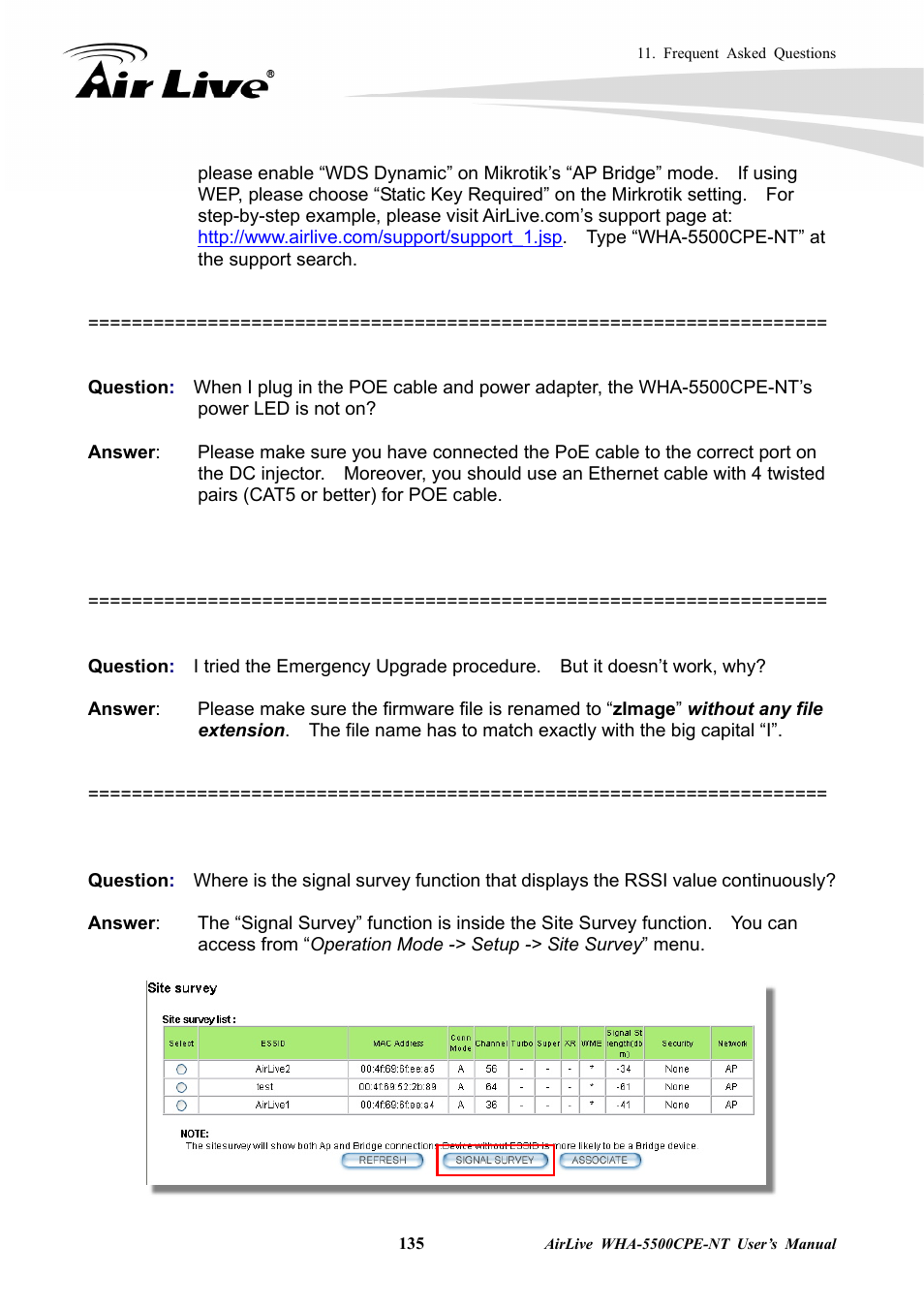 AirLive WHA-5500CPE-NT User Manual | Page 141 / 161