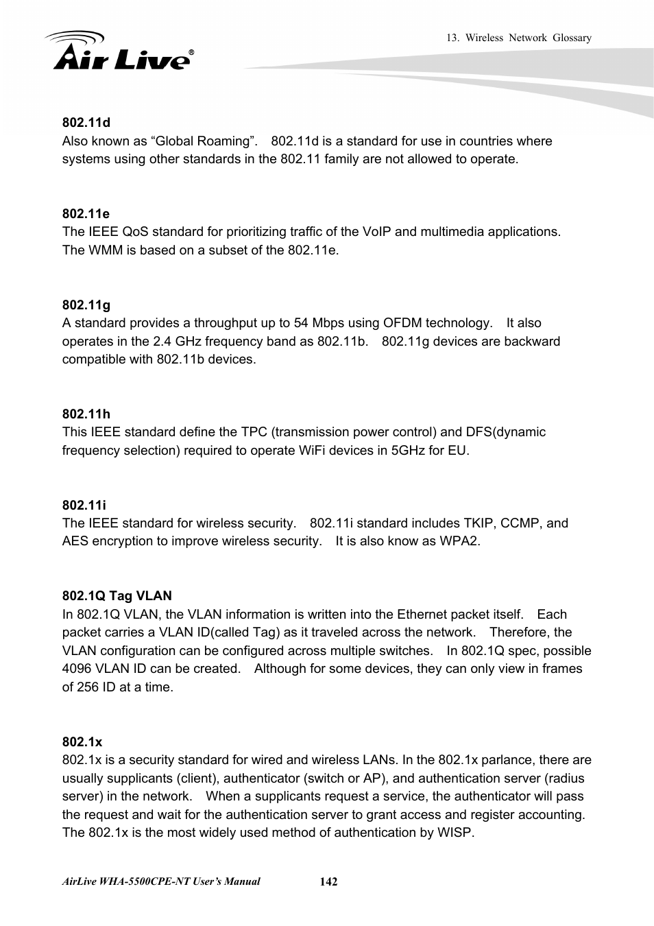 AirLive WHA-5500CPE-NT User Manual | Page 148 / 161