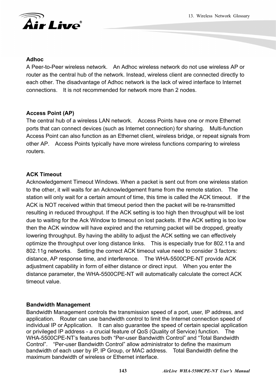 AirLive WHA-5500CPE-NT User Manual | Page 149 / 161