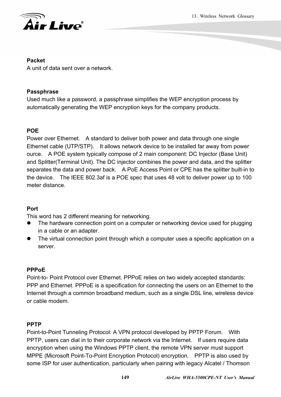 AirLive WHA-5500CPE-NT User Manual | Page 155 / 161