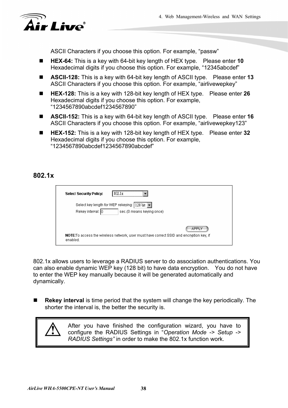 AirLive WHA-5500CPE-NT User Manual | Page 44 / 161