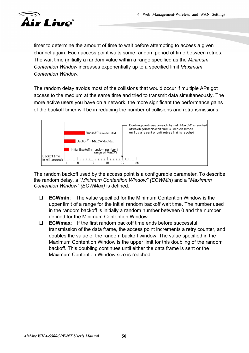 AirLive WHA-5500CPE-NT User Manual | Page 56 / 161