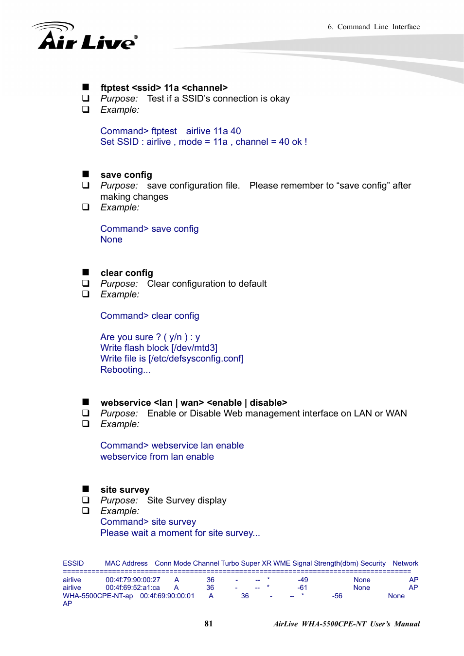 AirLive WHA-5500CPE-NT User Manual | Page 87 / 161