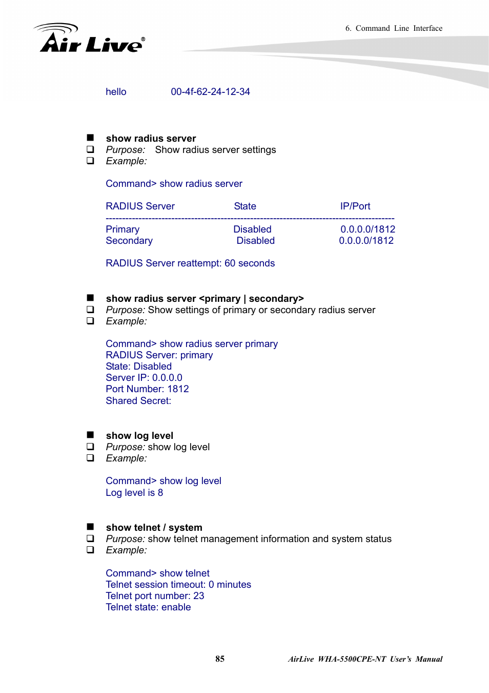 AirLive WHA-5500CPE-NT User Manual | Page 91 / 161