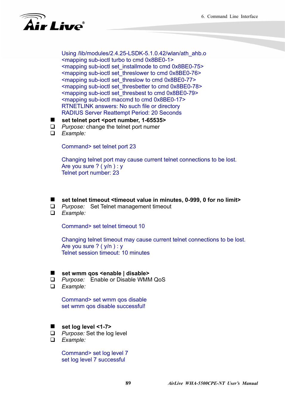 AirLive WHA-5500CPE-NT User Manual | Page 95 / 161