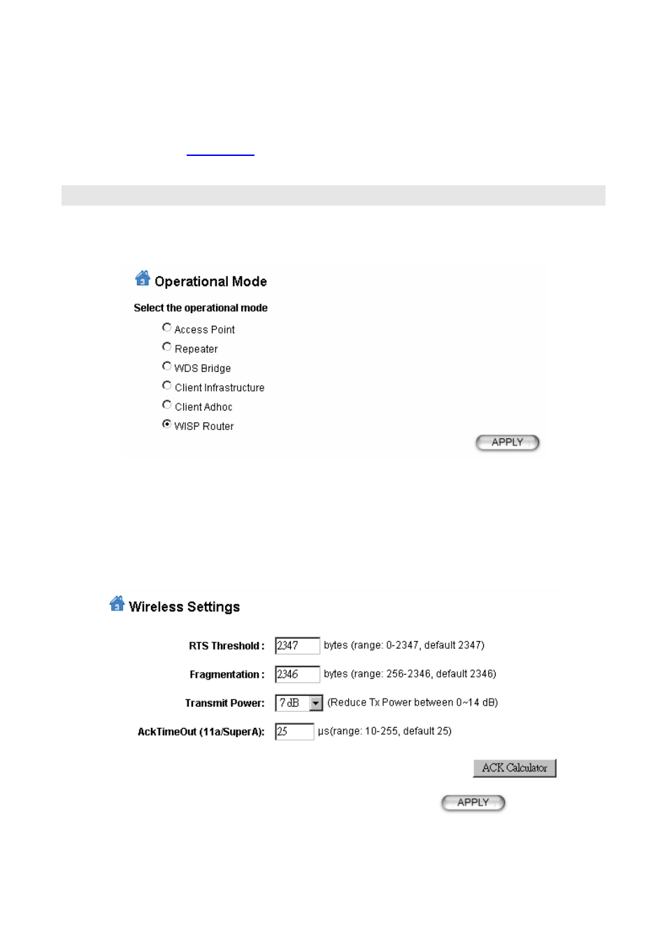 8 wisp router mode settings, 1 wireless settings | AirLive WHA-5500CPE-PCBA User Manual | Page 53 / 72