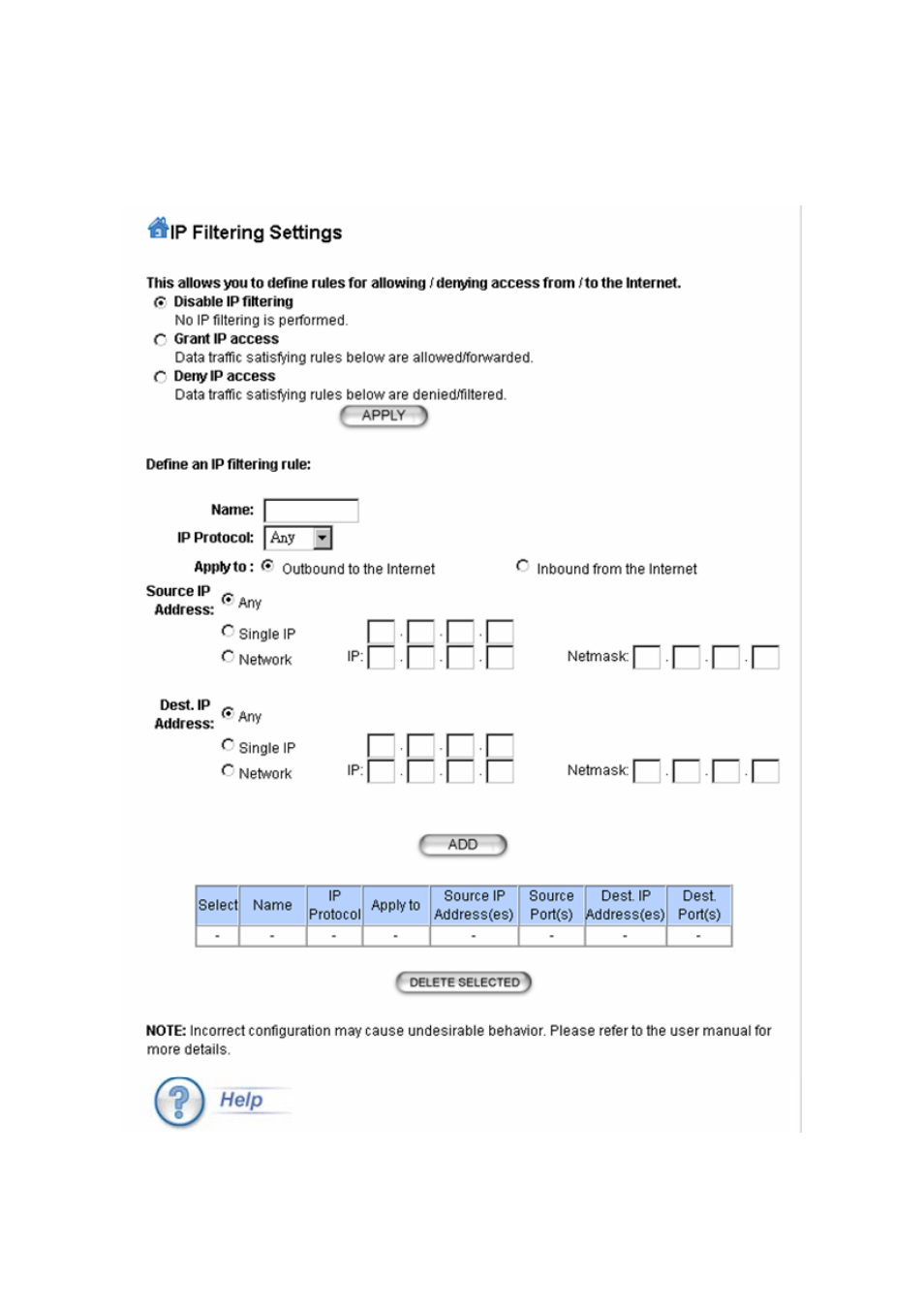 6 ip filtering settings | AirLive WHA-5500CPE-PCBA User Manual | Page 59 / 72